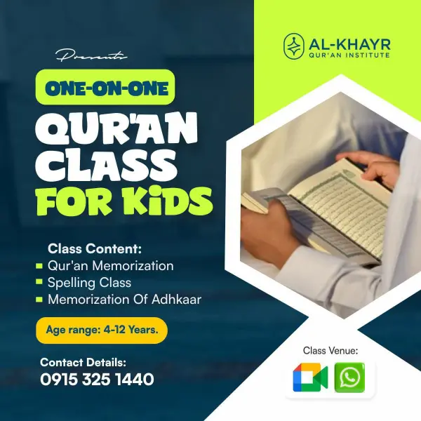 Kids Qur’an Class (Ages 4–12)